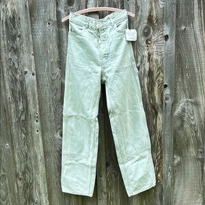 Jesse Kamm patch front denim handy pants size 6
